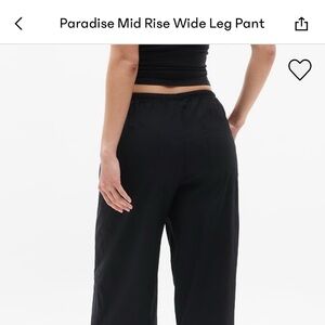 NWT Athleta Black Trousers Sleek Matte Finish